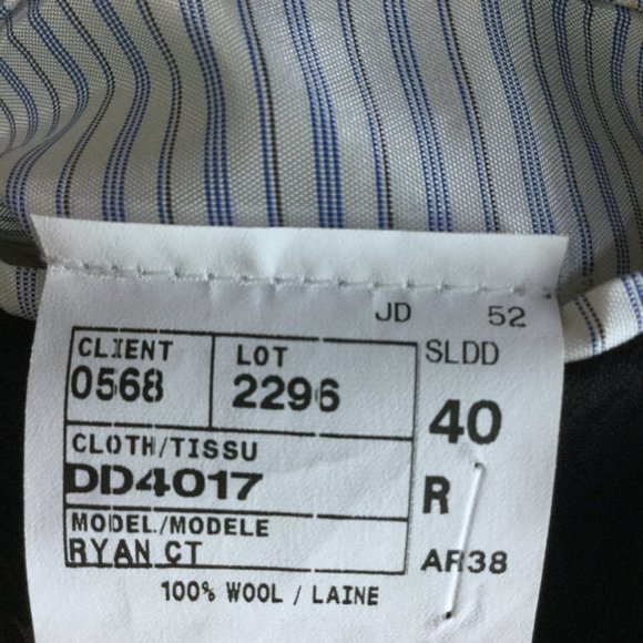 David Donahue Ryan Wool 2 Button Jacket Blazer - Picture 3 of 5